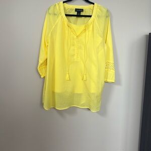 Lane Bryant Bright Yellow Top and Camisole 14